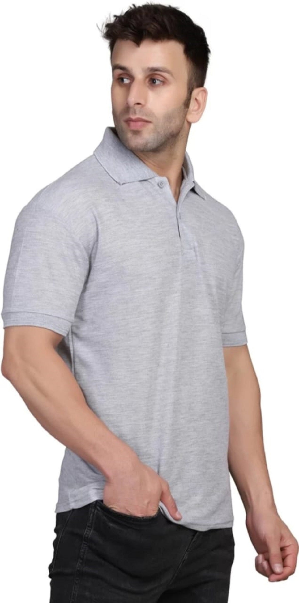 Men's Half Sleeves Polo Neck T-shirt (Pack Of 4)